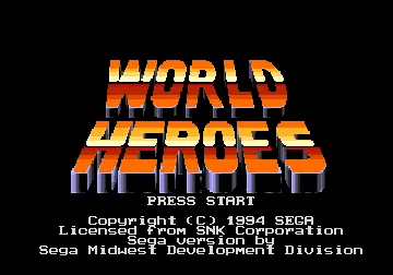 World Heroes (Japan) screen shot title